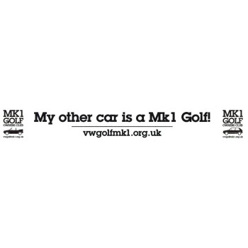 My Other Car Is a Mk1 Golf Sticker
